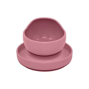   PETITE&MARS Szilikon 2 részes étkészlet TAKE&MATCH  tányér + tál Dusty Pink 6hó+
