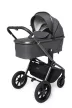 MUUVO KÉSZLET Babakocsi Quick SE 2 Diamond graphite szett 2in1 + CYBEX Aton B2 i-Size + alap