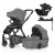 PETITE&MARS KÉSZLET Babakocsi 4v1 ICON Dove Grey LITE AIR + CYBEX Aton B2 i-Size