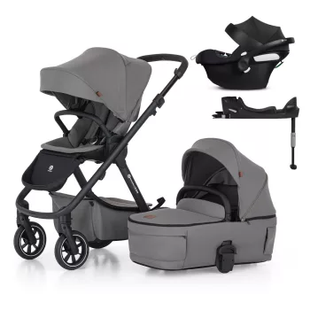   PETITE&MARS KÉSZLET Babakocsi 4v1 ICON Dove Grey LITE RWS + CYBEX Aton B2 i-Size