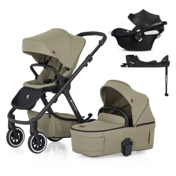   PETITE&MARS KÉSZLET Babakocsi 4v1 ICON Mossy Green LITE AIR + CYBEX Aton B2 i-Size