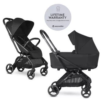 EASYWALKER Kombinált babakocsi Rockey M Pure Black