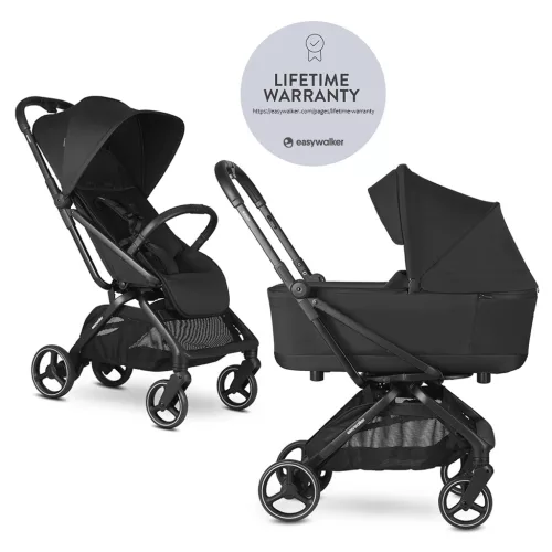 EASYWALKER Kombinált babakocsi Rockey M Pure Black