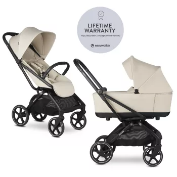 EASYWALKER Kombinált babakocsi Rockey L Bright Taupe