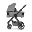 PETITE&MARS Kombinált babakocsi ICON 2v1 Dove Grey XXL RWS + Core Pro i-Size Black Grey + Bázis