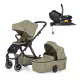 PETITE&MARS Kombinált babakocsi ICON 2v1 Mossy Green LITE AIR + Core Pro i-Size Black Grey + Bázis