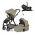 PETITE&MARS Kombinált babakocsi ICON 2in1 Mossy Green LITE RWS + Core Pro i-Size Black Grey + Bázis