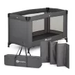 PETITE&MARS Utazóágy Koot Lite matraccal Foldie, Dark Grey
