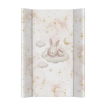   CEBA BABY Pelenkázó alátét 2-szegélyes merev lappal (50x70) Ultra Light Sleepy Bunny