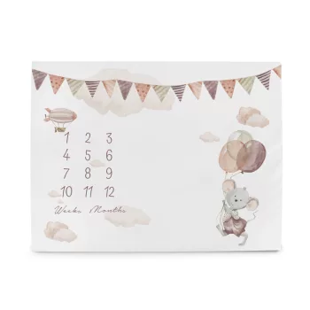   CEBA BABY Fotózáshoz mérföldkő alátét (92x72) Basic Mouse