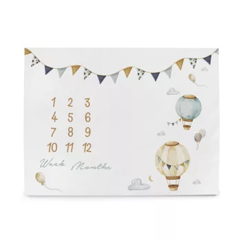   CEBA BABY Fotózáshoz mérföldkő alátét (92x72) Basic Ballons