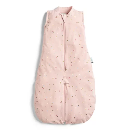 ERGOPOUCH Alvózsák és kezeslábas 2 az 1-ben organikus pamut Suit Daisies 3-12 hó, 6-10 kg, 0,2 tog