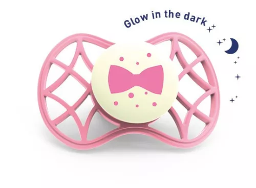 Nuvita Air.55 Cool! éjszakai cumi védőkupakkal 6hó+ - Glow Flamingo - 7085