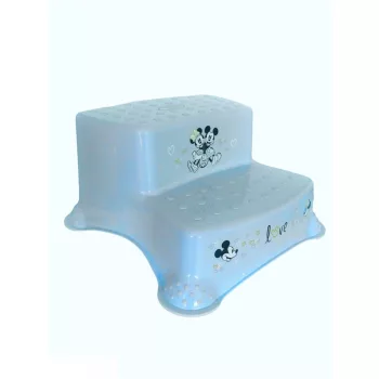   Lorelli Disney mintás lépcsős fellépő - Mickey Minnie Love Light Blue