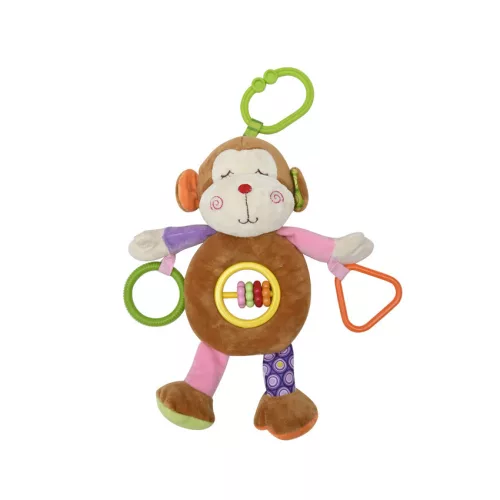 Lorelli Toys plüss csörgőjáték - Majom