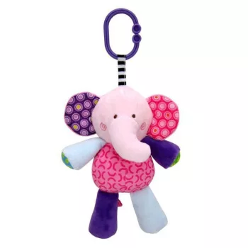 Lorelli Toys plüss zenélőjáték - Pink Elefánt