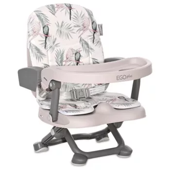   Lorelli Ego Plus székre szerelhető ülésmagasító - Grey Parrots PU Leather