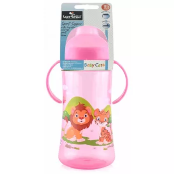 Baby Care Sport itató 330 ml - pink