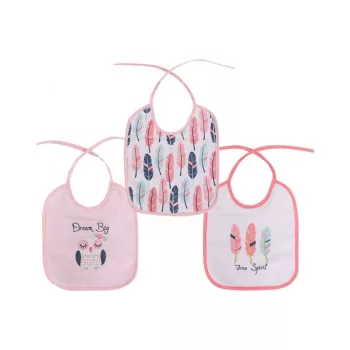 Baby Care 3Darab-os előke, megkötős - Girl