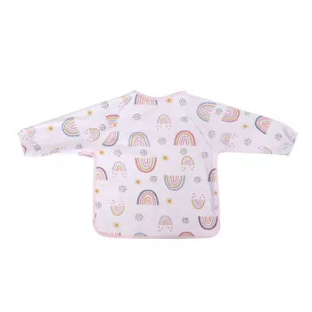 Baby Care hosszú ujjú pamut előke - Girl
