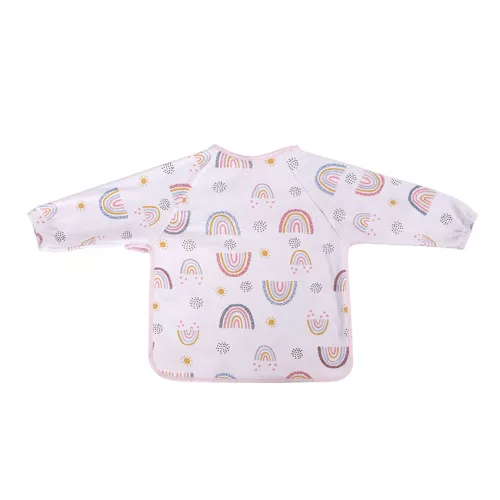 Baby Care hosszú ujjú pamut előke - Girl