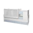 Lorelli MiniMax kombi ágy 72x190 - White / Baby Blue