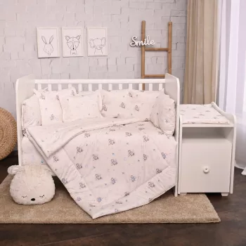   Lorelli ágynemű garnitúra Trend kombi ágyhoz - Blue Aeroplane