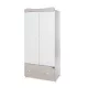 Lorelli Exclusive szekrény - White & Light Oak / Fehér & Világos Tölgy NEW