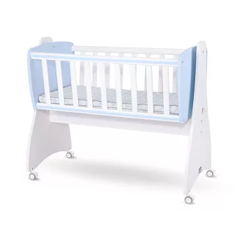   Lorelli First Dreams ringatható bölcső 105x55 - White / Baby Blue New