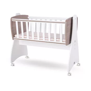   Lorelli First Dreams ringatható bölcső 105x55 - White / Coffee New