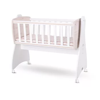   Lorelli First Dreams ringatható bölcső 105x55 - White / Light Oak New