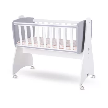   Lorelli First Dreams ringatható bölcső 105x55 - White / Stone Grey New