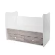 Lorelli Matrix kiságy 60x120 - White Artwood 2Box