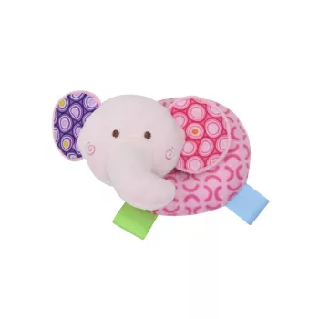 Lorelli Toys Csörgő fánk - Pink elefánt