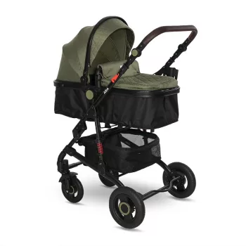   Lorelli Alba multifunkciós babakocsi + adapter - Premium Loden Green