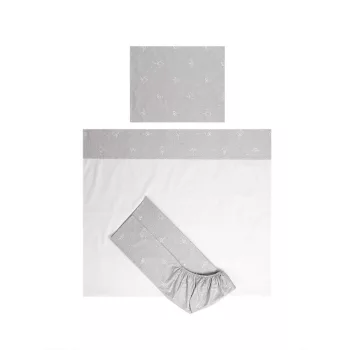   Lorelli Tiny Dream Trio ágynemű garnitúra 60x120 - Bear Grey