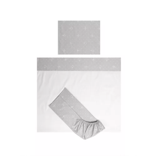 Lorelli Tiny Dream Trio ágynemű garnitúra 60x120 - Bear Grey