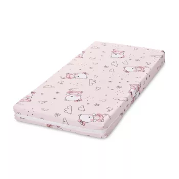Lorelli szivacs matrac 90x42x6 cm - Pink Ballerina Bear