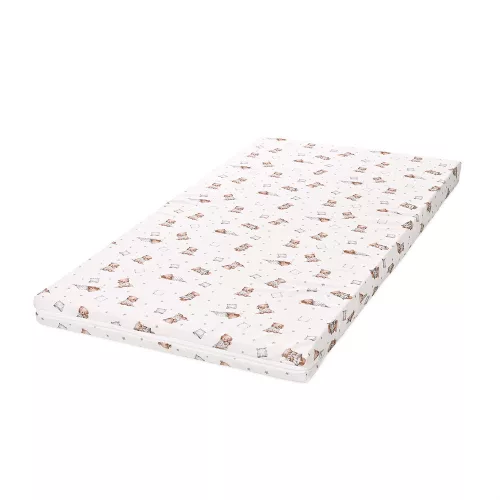 Lorelli Classic Habszivacs matrac 60x120x6 cm - Bear and pill Beige