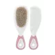 Baby Care Fésű és hajkefe természetes sörtékkel - blush pink