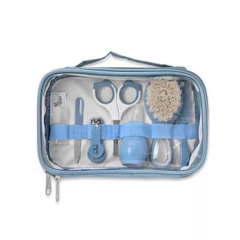   Baby Care ápolási szett átlátszó tartóban - moonlight blue