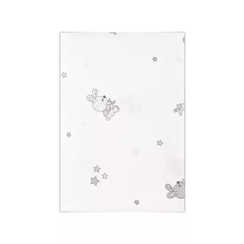 Lorelli lepedő 150x100cm - Little Rabbits Grey