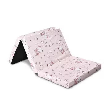   Lorelli összehajtható matrac 60x120x5 - Pink Ballerina Bear