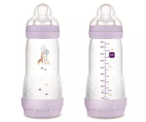 MAM Anti Colic Matt cumisüveg 320 ml lány