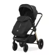 Lorelli Bianca 3az1-ben újszülött babakocsi Lorelli Aria Luxe hordozóval - Black (2 doboz)