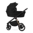 Lorelli Bianca 3az1-ben újszülött babakocsi Lorelli Aria Luxe hordozóval - Black (2 doboz)