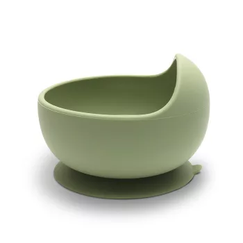 Lorelli Szilikon tál tapadókoronggal - Fresh Green