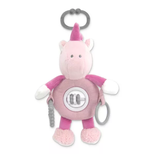 Lorelli Toys plüss csörgőjáték - Pink Unikornis