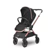 Lorelli Reya 3az1-ben multifunkciós babakocsi átfordítható tolókarral + Joy autóshordozó - Black Jasper