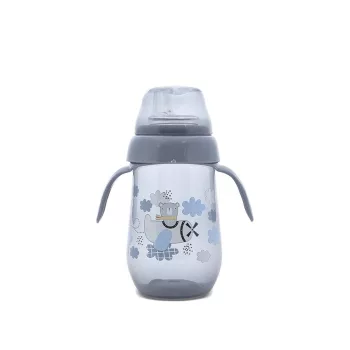   My Friend széles nyakú cumisüveg fogantyúval 260ml - Cameo Blue